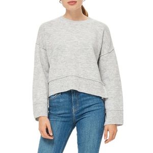 Topshop Light Gray Crew Neck Sweater